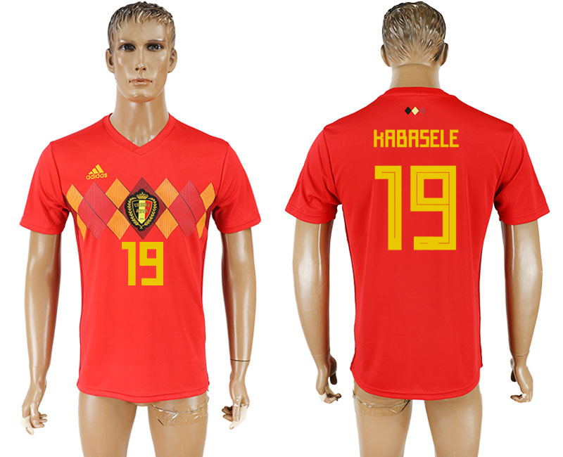 2018 world cup Maillot de foot BELGIUM #19 KABASELE